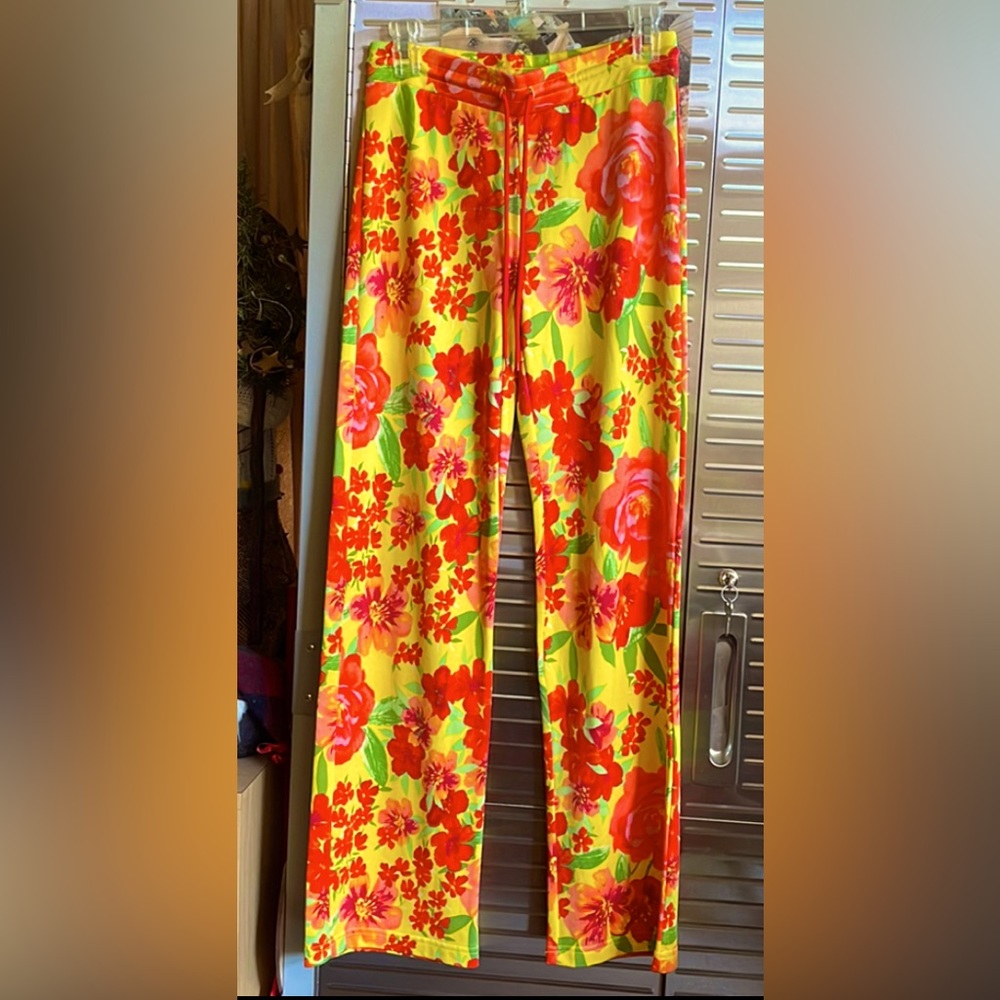 PANTS - Floral - Drawstring Waist